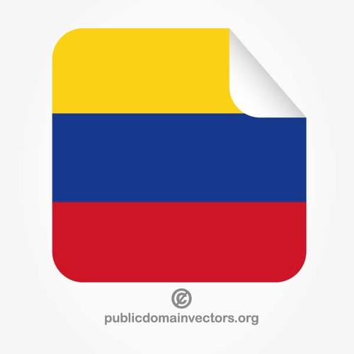 Colombianska flagga klistermÃ¤rke