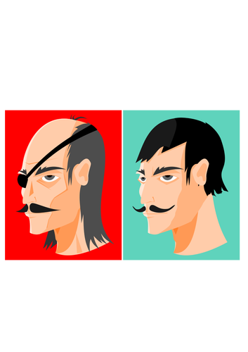 Dois homens com bigode