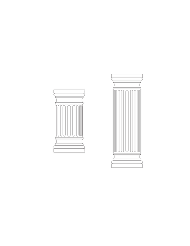 Marble columns vector image