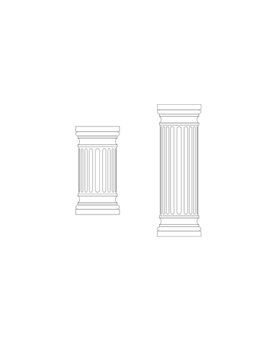Image vectorielle de colonnes de marbre