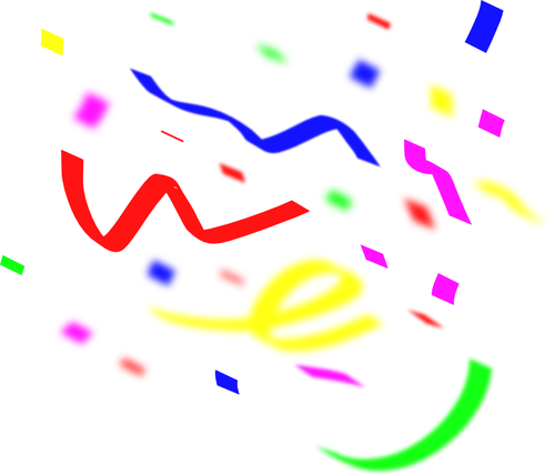Color confeti vector illustration