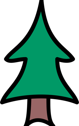 Groene boom vector afbeelding