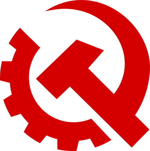 Amerikaanse communisme partij teken vector afbeelding