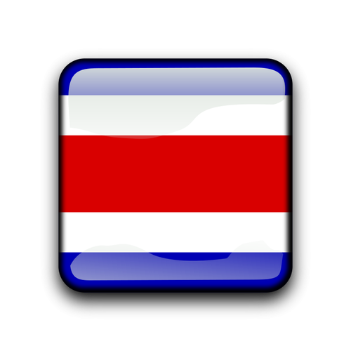 Pulsante di bandiera del Costa Rica