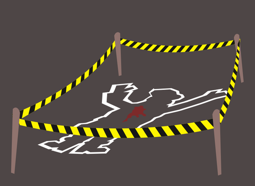 Image vectorielle de crime scene