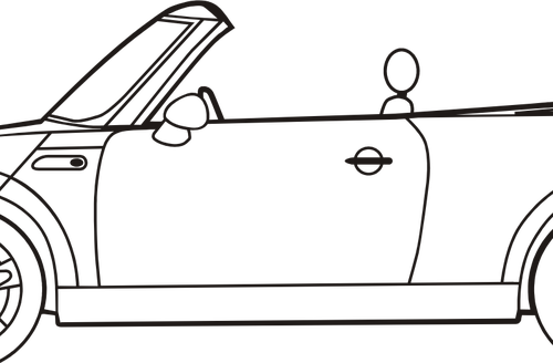 Vektor-Grafiken des Mini Cabrio