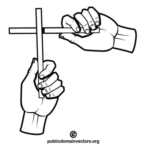Croix faite avec des bÃ¢tons