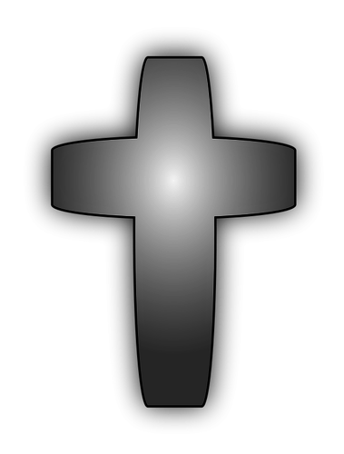 Vector drawing of cross