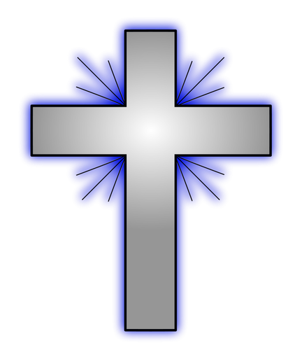 Illustrazione vettoriale di una croce cristiana