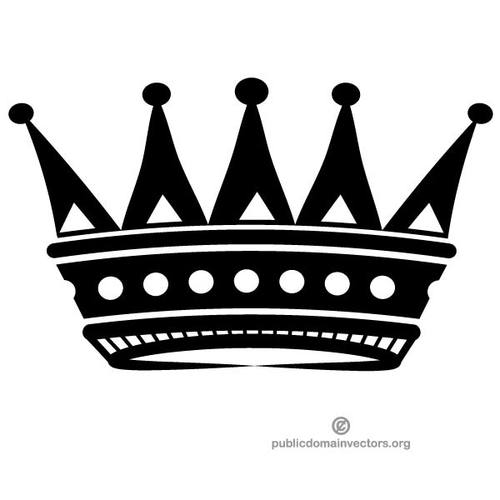 Silhuetten av en krona