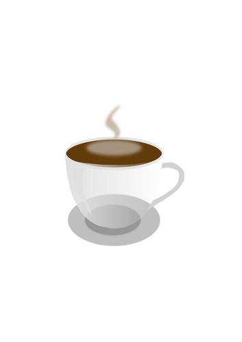 Kaffee-Tasse und Untertasse