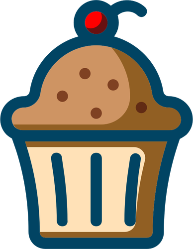 Vektor Klipart jednoduchÃ© ikony pro pohÃ¡r dorty