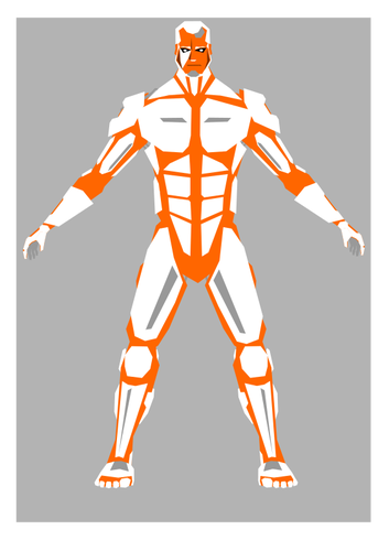 Kyborg vektorovÃ½ obrÃ¡zek