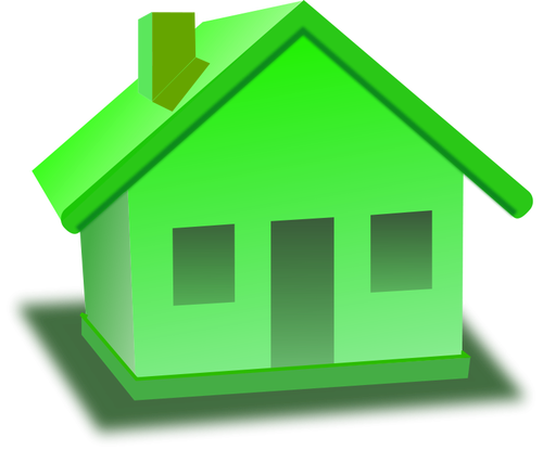 Green house icon vector image