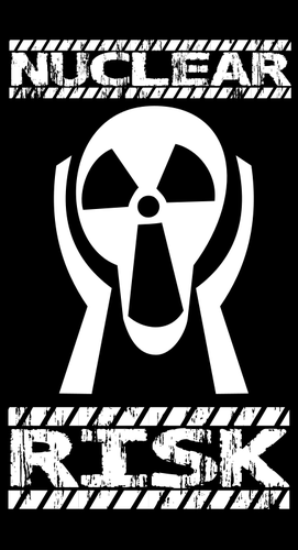 Nukleare Gefahr silhouette