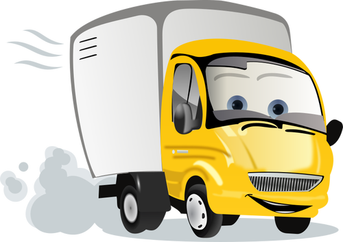 Cartoon truck vector illustration