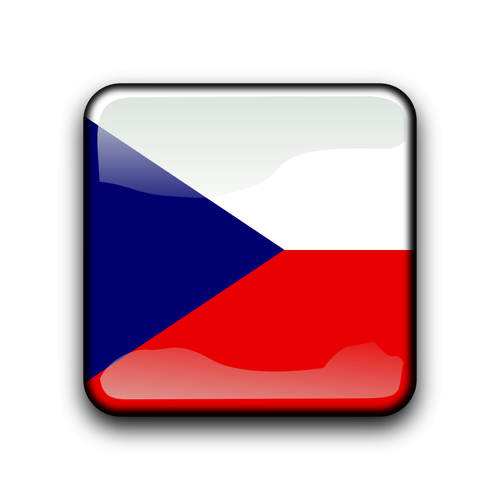 Czech Republic flag button