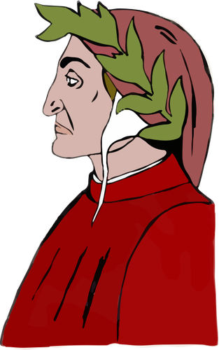 Dante Alighieri vector image