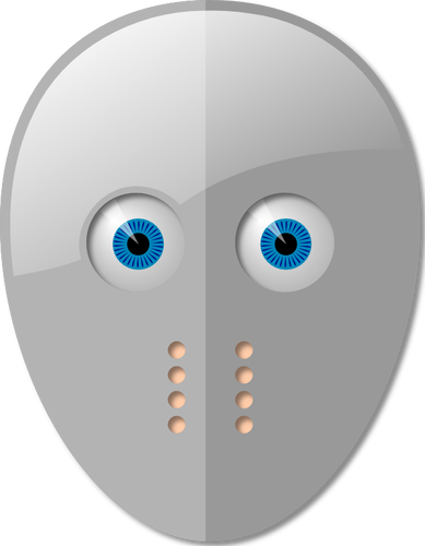 Fechten-Maske mit Augen-Vektor-Bild