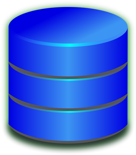 Blau Datenbank Symbol Vektor-Bild
