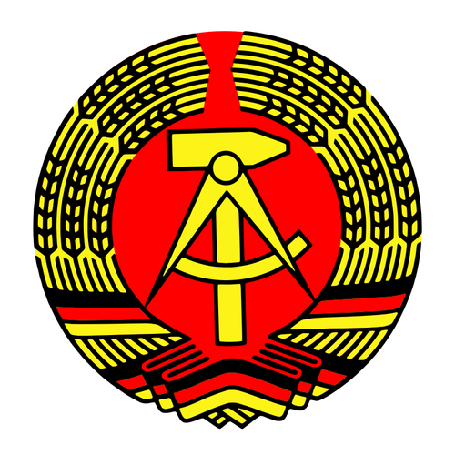 GrÃ¡ficos del vector de escudo nacional de la RepÃºblica DemocrÃ¡tica Alemana