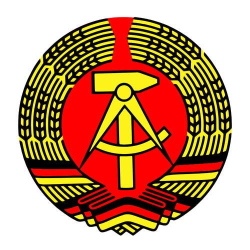 Vector graphics of national emblem of the German Democratic Republic