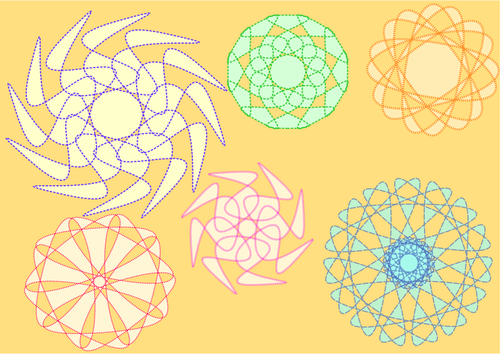 Graphiques vectoriels de sÃ©lection de ligne pointillÃ©e formes