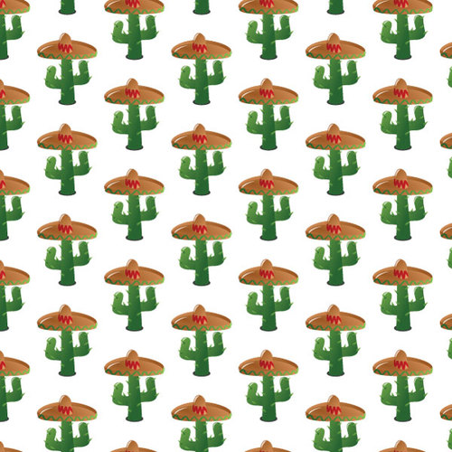 WÃ¼ste Kaktus nahtlose Muster