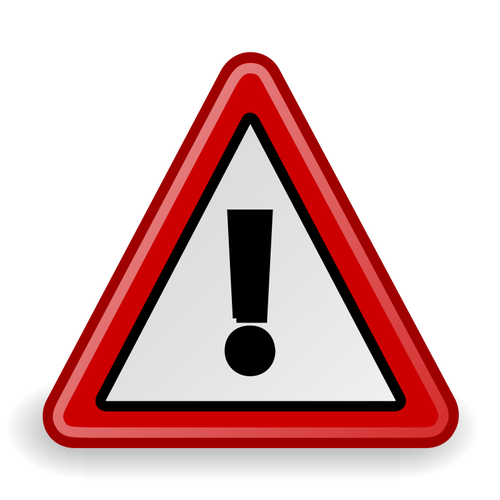 Imagen del sÃ­mbolo de advertencia