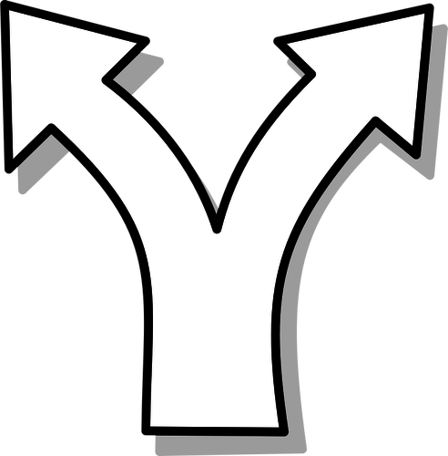 Vector afbeelding van uiteenlopende symbool