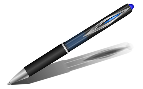 Immagine vettoriale penna blu
