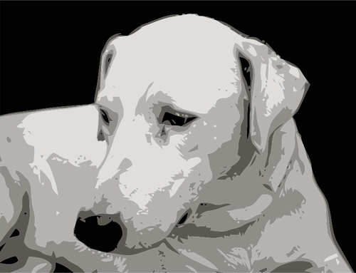 Fotorealistische vector illustratie van dogface