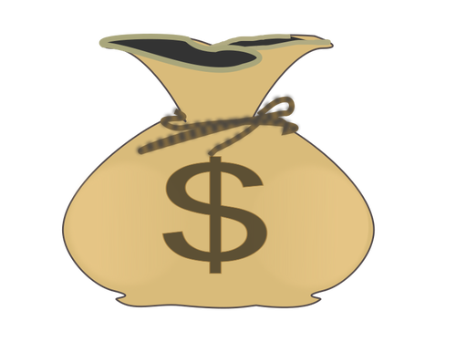 Bag of money vector image