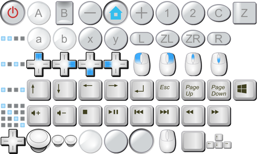 ColecciÃ³n de botones de teclado de PC