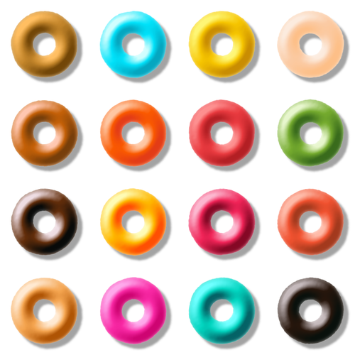 Donut colorido juego