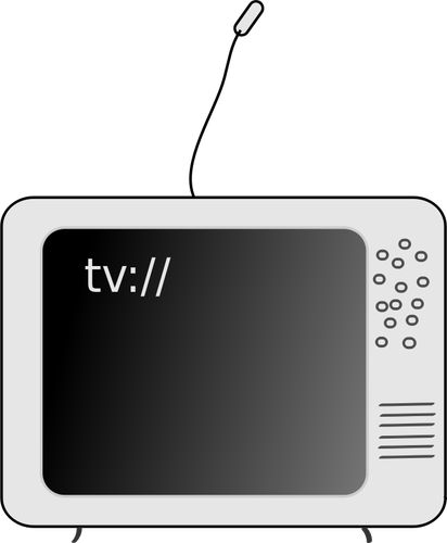 Vektor-ClipArt-Grafik Stil der alten TV-GerÃ¤t