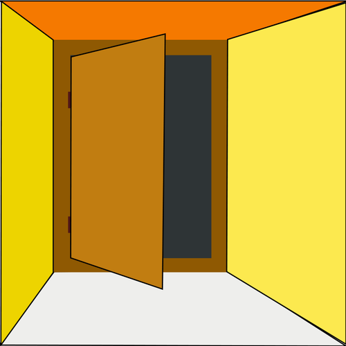 Ilustracja wektorowa wyjÅ›cia drzwi