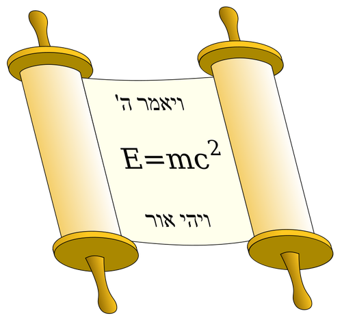 Tora Scroll con vettore di equazione di Einstein