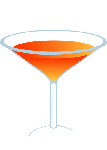 IlustraÃ§Ã£o em vetor de cocktail de laranja