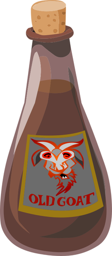 Goat liqueur vector graphics