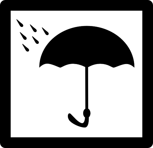 Illustrazione vettoriale di scudo da etichetta confezione umiditÃ 