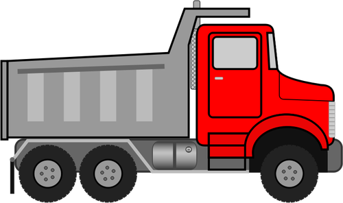 Dibujo vectorial de dump truck