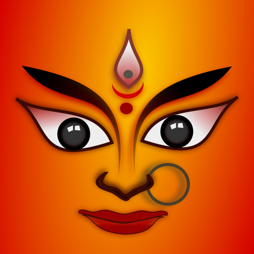 Fond de vecteur de la dÃ©esse Durga