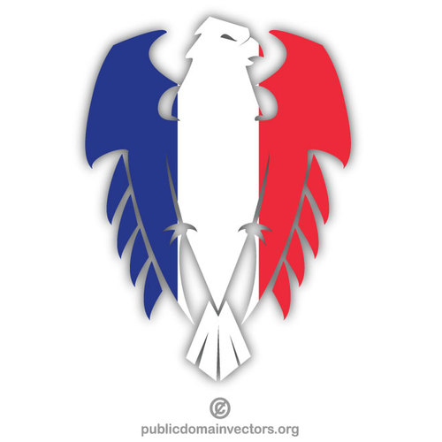 Eagle franska flaggan