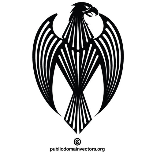 Eagle heraldiska logotyp koncept