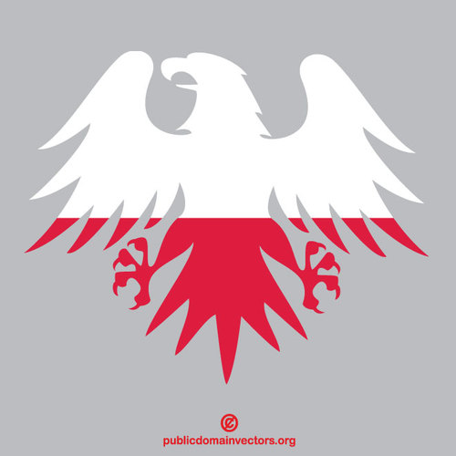 Polnische Flagge Heraldik-Adler