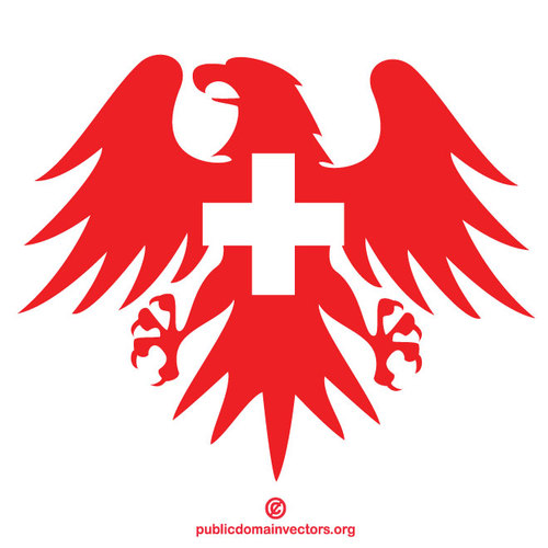 Aigle hÃ©raldique de drapeau suisse