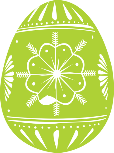 Green pÃ¥ske egg vektor image