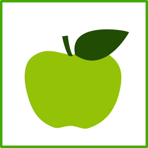 Eco apple vektor icon