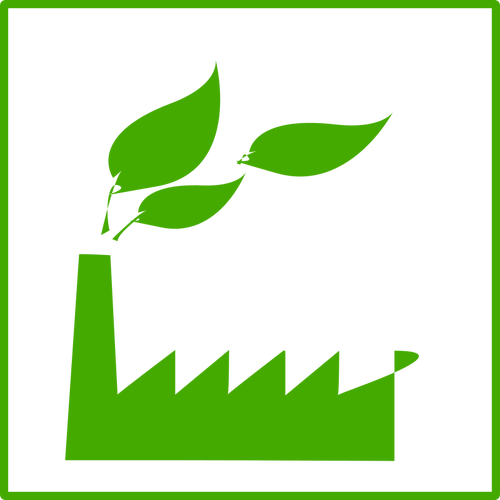 Icona di fabbrica eco